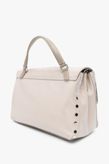 Borsa Beige Donna Postina Rimboccata Brillante Small - 5
