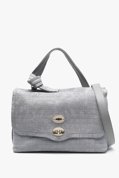 Borsa Grigio Donna Postina Jones Caiman Medium