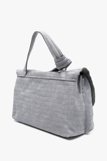 Borsa Grigio Donna Postina Jones Caiman Medium - 4