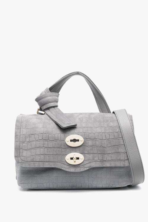 Borsa Grigio Donna Postina Jones Caiman Small