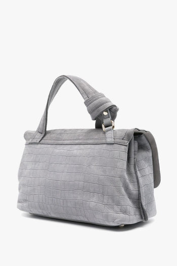 Borsa Grigio Donna Postina Jones Caiman Small - 5