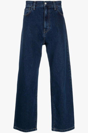 Jeans Blu Uomo Gamba Ampia - 5