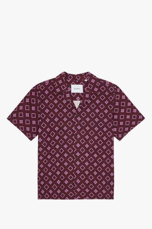 Camicia Arabesque Uomo Rosso