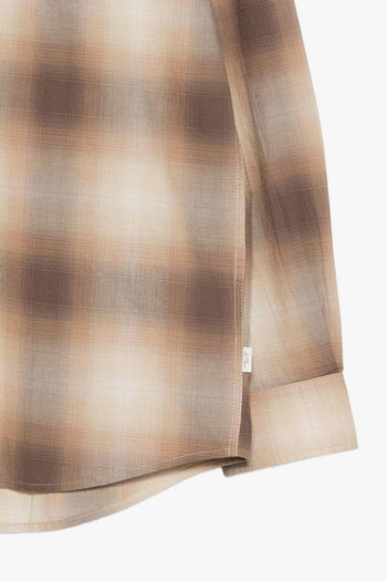 Camicia Quadri Uomo Marrone - 3