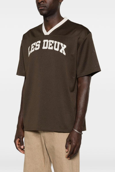 T-Shirt Marrone Uomo Traforata