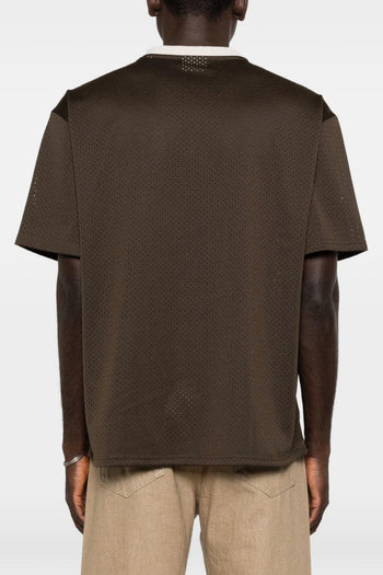 T-Shirt Marrone Uomo Traforata - 3
