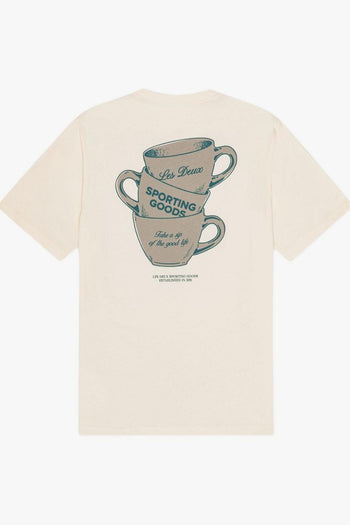 T Shirt Giallo Uomo Stampa Tazzine - 2