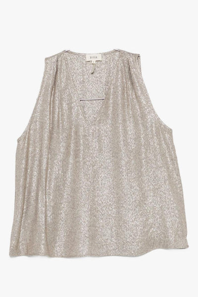 Top Scollo a V Donna Oro