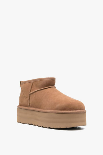 Stivali Classic Ultra Mini Platform Donna Scarpe Marrone - 4