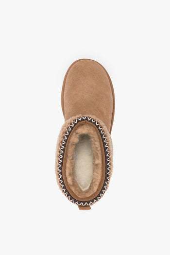 Stivali Classic Ultra Mini Maxi Curly Donna Scarpe Marrone - 2