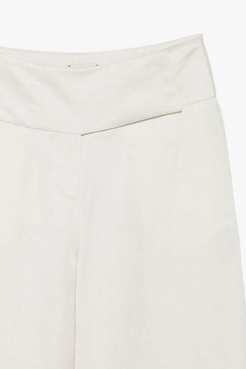 Pantalone Ampio Donna Bianco - 3