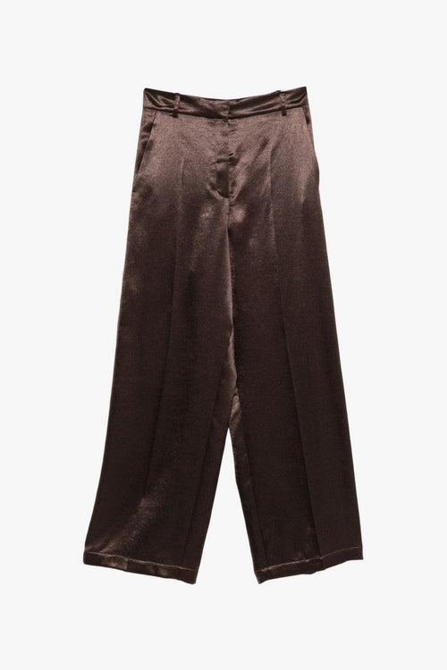 Pantalone Raso Donna Marrone