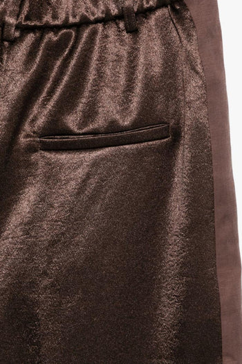 Pantalone Raso Donna Marrone - 3