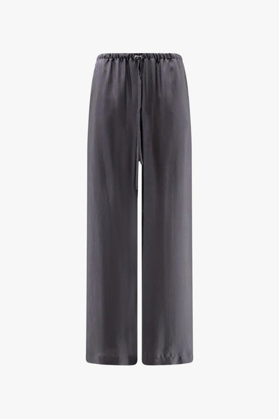 Pantalone Gamba Ampia Donna Grigio