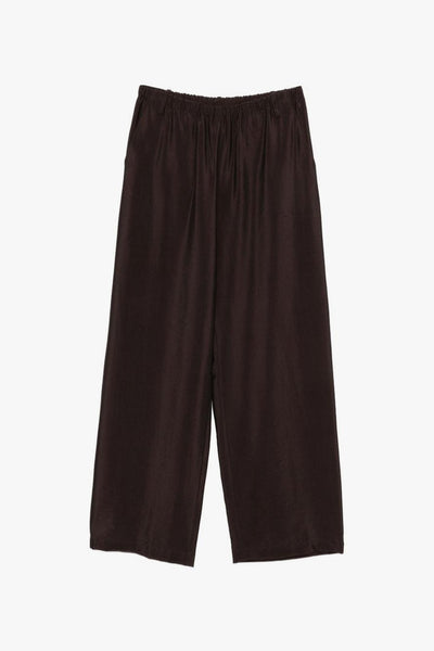 Pantalone Vita Elasticizzata Donna Marrone
