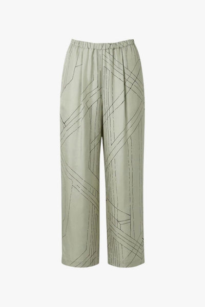 Pantalone Stampa Grafica Donna Verde