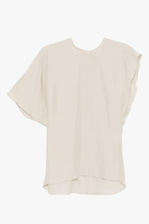 Blusa Asimmetrica Donna Bianco