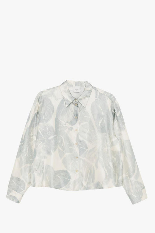 Camicia Stampata Donna Azzurro