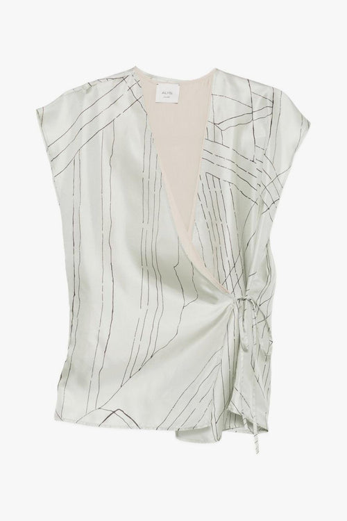 Blusa Stampata Donna Verde
