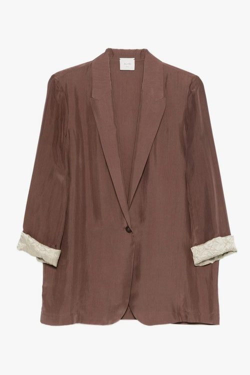 Giacca Marrone Donna Seta