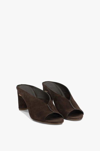 Scarpe Sabot Donna Marrone - 4