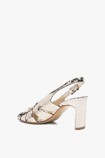 Scarpe Slingback Donna Oro - 2