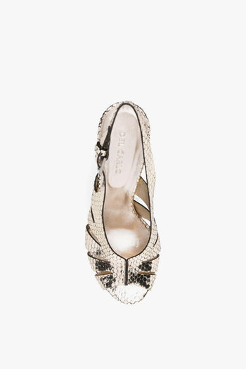 Scarpe Slingback Donna Oro - 3