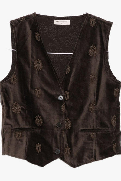 Gilet Marrone Donna