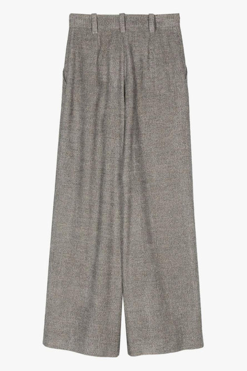 Pantalone Grigio Donna Gamba Ampia - 2