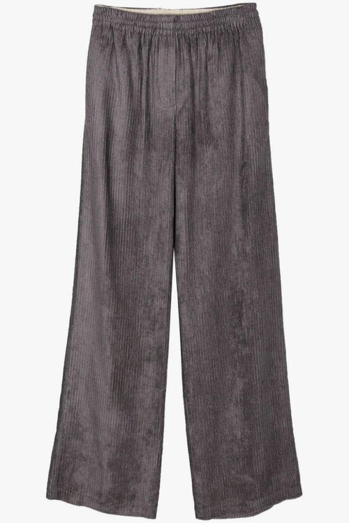 Pantalone Viola Donna Gamba Ampia