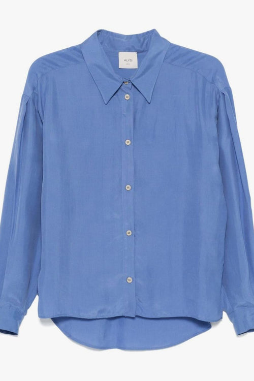 Camicia Azzurro Donna Seta