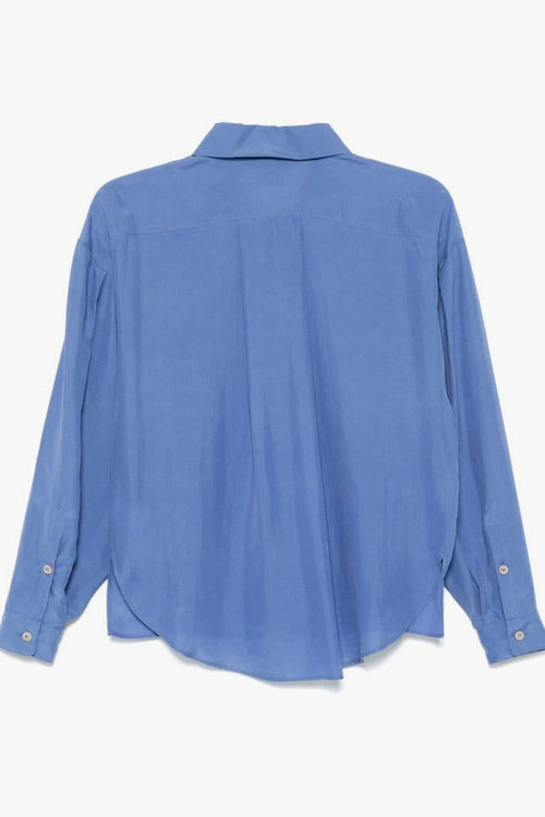 Camicia Azzurro Donna Seta - 2