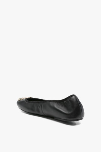 Ballerine Nero Donna Placca Logo - 3