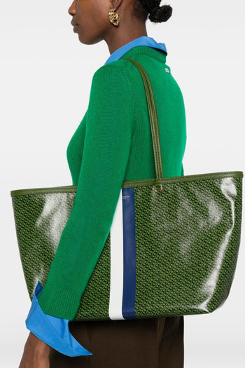 Borsa Verde Donna Racer Tote - 2