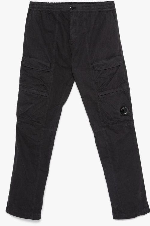 Pantalone Nero Uomo Cargo Microreps