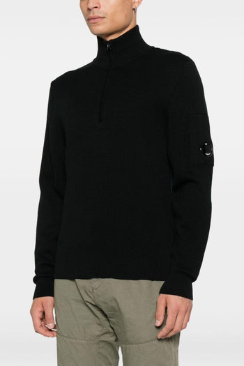 Maglia Nero Uomo Mezza Zip - 2