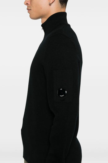 Maglia Nero Uomo Mezza Zip - 3