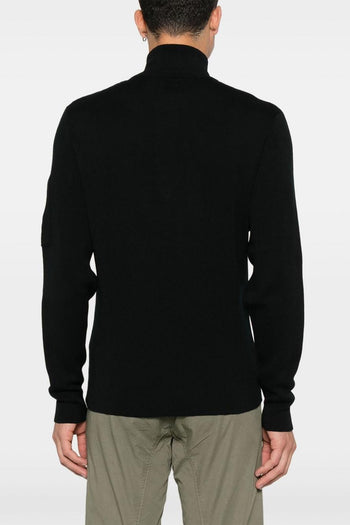 Maglia Nero Uomo Mezza Zip - 4