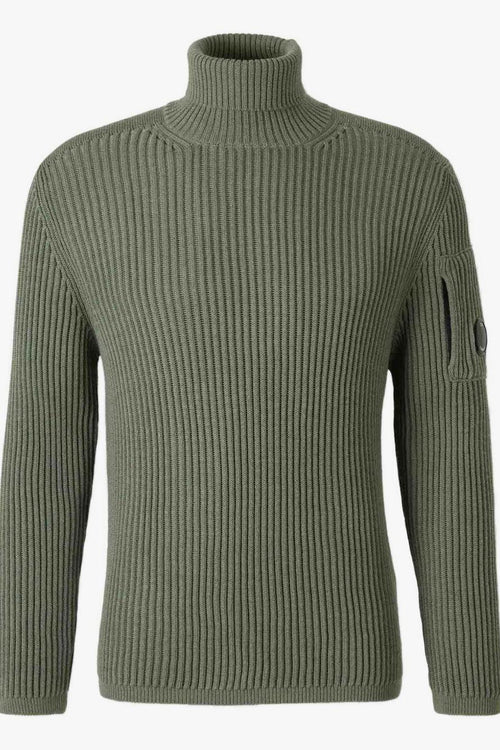 Maglia Uomo Verde Collo Alto