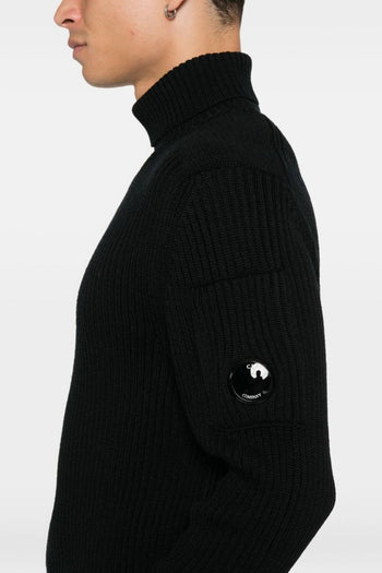 Maglia Nero Uomo Collo Alto - 3