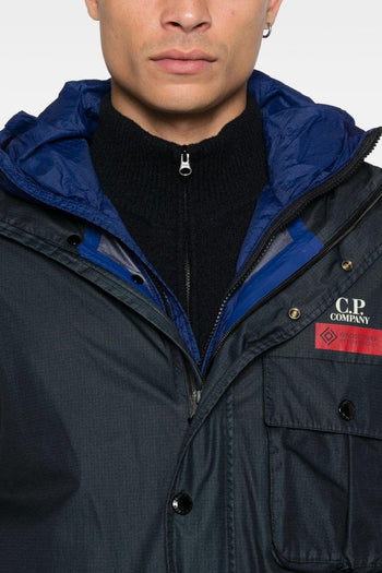 Giubbotto Blu Uomo Dettaglio Lente - 4