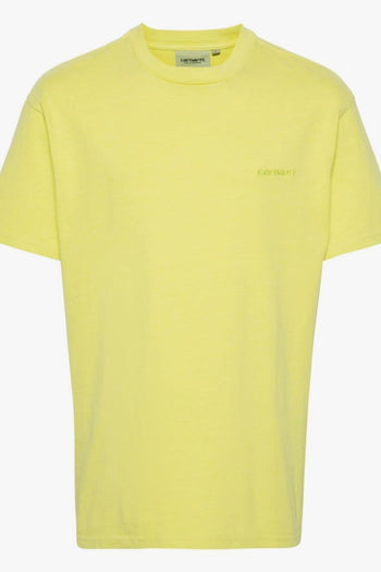 T-shirt Giallo Uomo Ricamo Micro Logo - 5