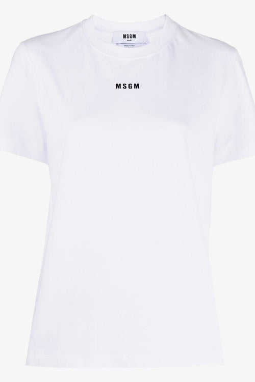 T-shirt Bianco Donna Micro Logo