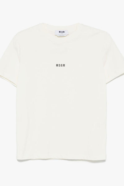 T-shirt Bianco Donna Micro Logo