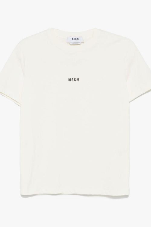 T-shirt Bianco Donna Micro Logo