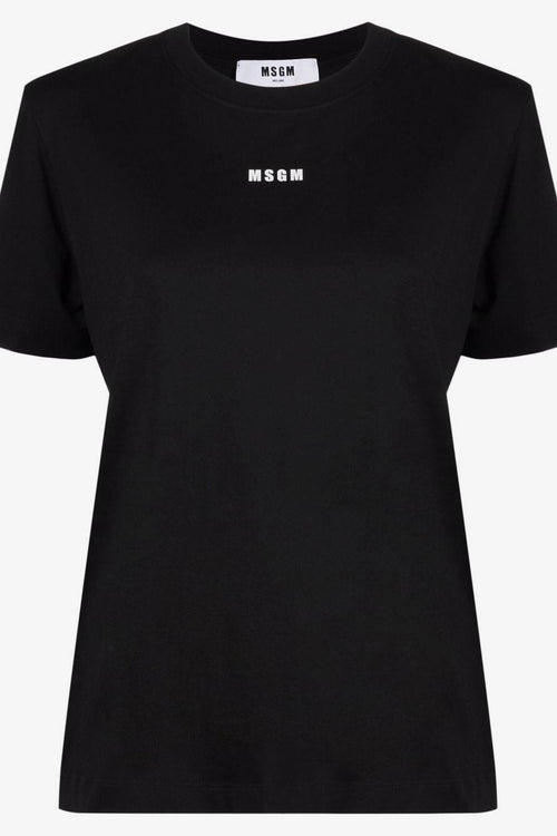 T-shirt Nero Donna Micro Logo