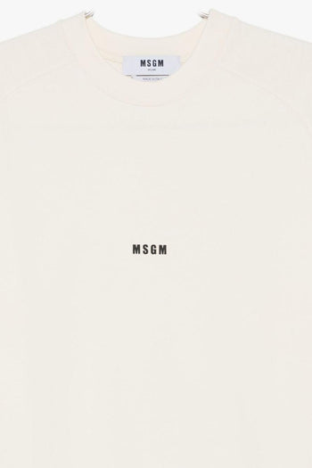 Felpa Bianco Uomo Micro Logo - 2