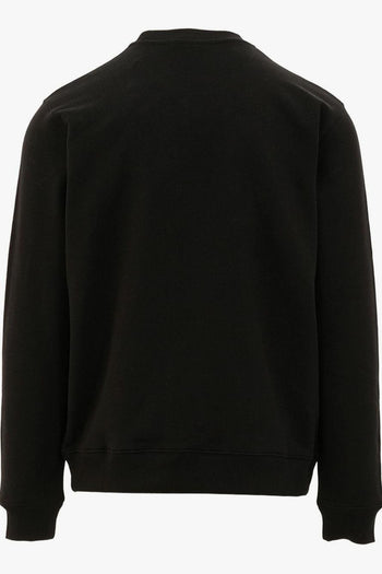 Felpa Nero Uomo Stampa Logo - 2