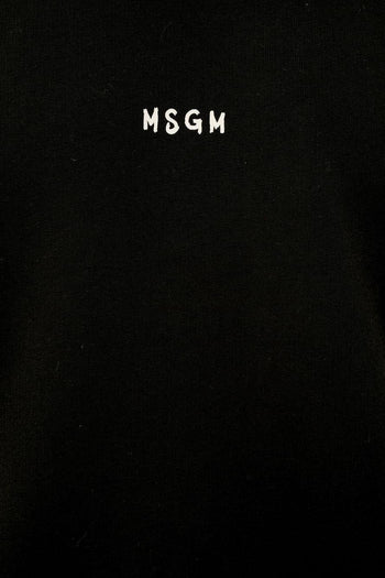 Felpa Nero Uomo Stampa Logo - 3