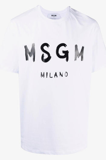 T-shirt Bianco Uomo Stampa Logo Milano - 5